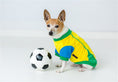 Load image into Gallery viewer, Parisian Pet 'Team Brazil' Dog & Cat Shirt – Embroidered Soccer Jersey, Comfortable & Stylish – Yellow Green
