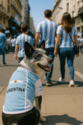 Load image into Gallery viewer, Parisian Pet 'Team Argentina' Jersey for Dogs & Cats – Perfect Soccer Fan Apparel, Blue and White
