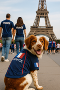 Load image into Gallery viewer, Parisian Pet 'Team France' Jersey - France National Team Pet Apparel, Dog Sports Jersey for Soccer Fans, World Cup Dog Shirt for Dogs & Cats, Blue

