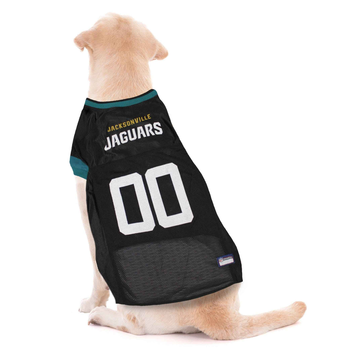 NFL Jacksonville Jaguars Striped Mesh Dog Jersey
