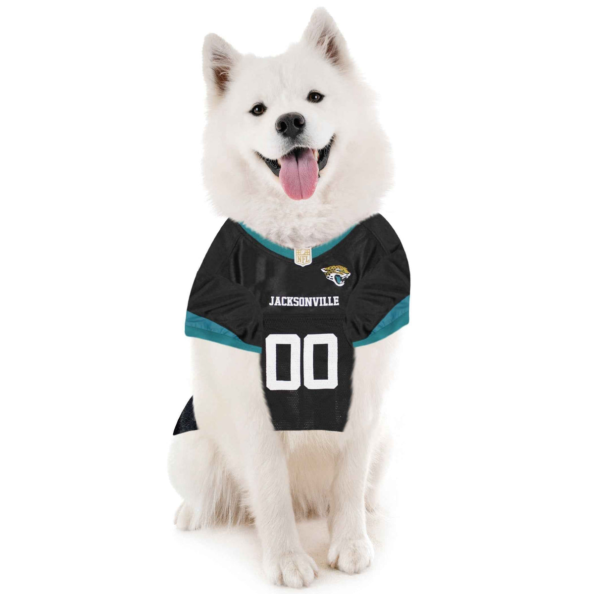 NFL Jacksonville Jaguars Striped Mesh Dog Jersey