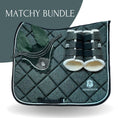 Load image into Gallery viewer, Jade Green Saddle Pad Set
