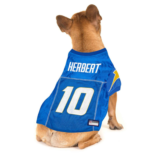NFL Los Angeles Chargers Justin Herbert Mesh Dog Jersey