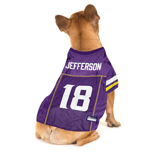 NFL Minnesota Vikings Justin Jefferson Mesh Dog Jersey