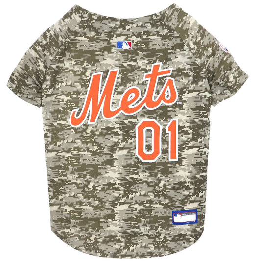 MLB New York Mets Camo Mesh Dog Jersey