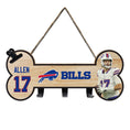 Load image into Gallery viewer, Josh Allen (Buf) Bone Shape Sign With Hooks
