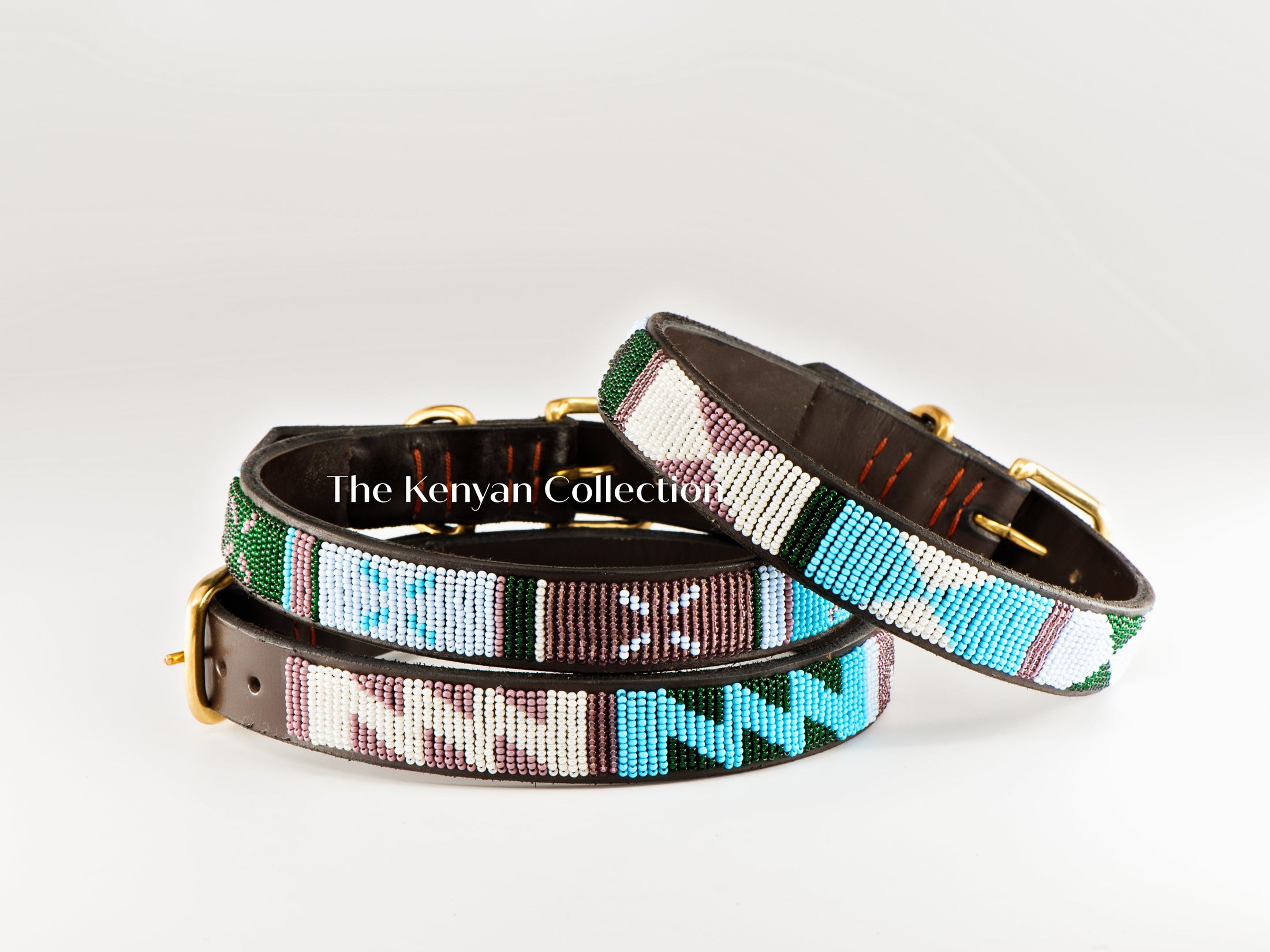 TKC Jacaranda Beaded Dog Collar