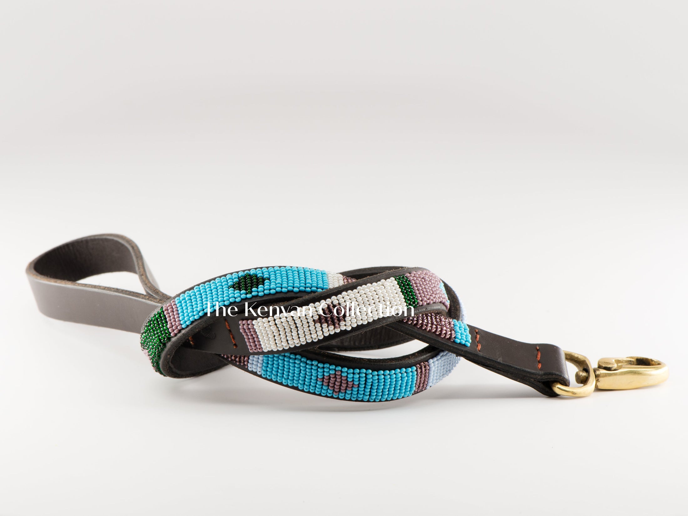 TKC Jacaranda Beaded Dog Lead