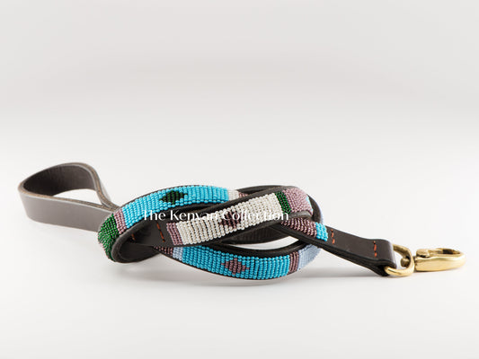 TKC Jacaranda Beaded Dog Lead