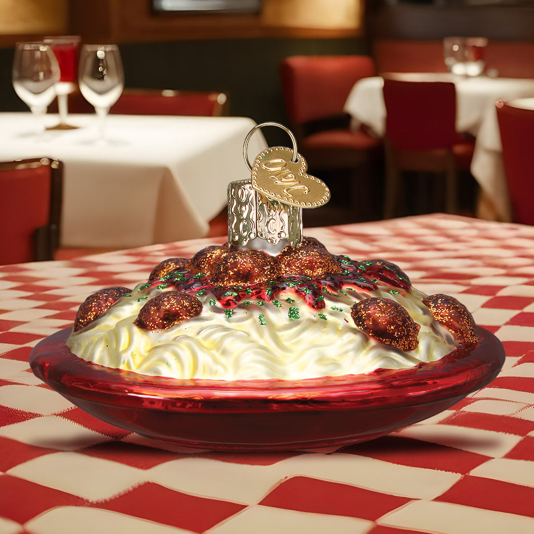 Spaghetti  And Meatballs Ornament - Southlake Paws