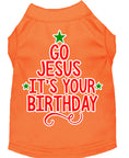 Load image into Gallery viewer, Christmas Pet Dog & Cat Shirt, "Go Jesus, It's Your Birthday"

