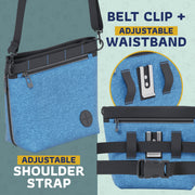 Katziela Expandable Pet Treat Pouch - Hands Free Dog Treat Pouch, Quick Access Magnet Closure - Anti Spill Dog Treat Bag - Treat Pouches for Pet Training, Adjustable Shoulder Strap & Belt Clip