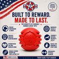 Load image into Gallery viewer, USA-K9 Stars and Stripes Ultra-Durable Rubber Chew Ball
