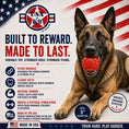Load image into Gallery viewer, USA-K9 Stars and Stripes Ultra-Durable Rubber Chew Ball
