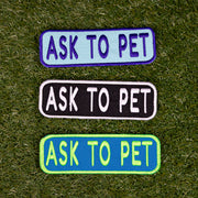 Ask to Pet 2x6 Patch 