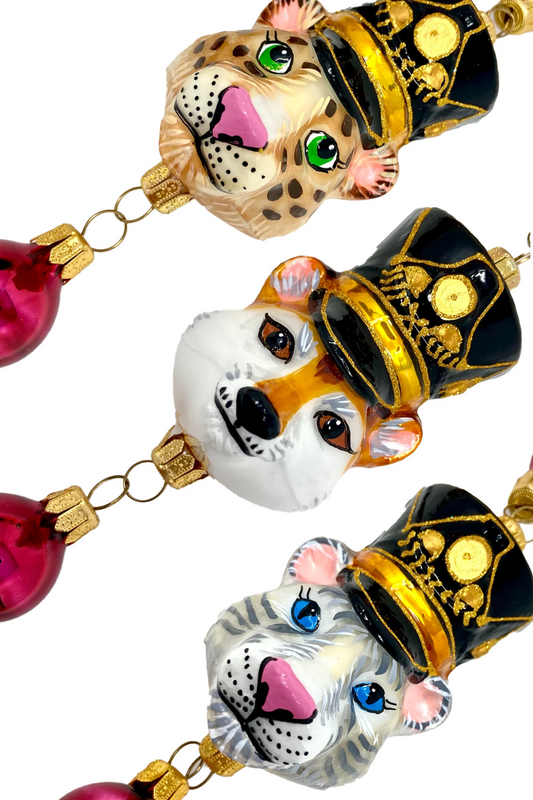 KRG Animal Generals Polish Glass Christmas Garland 