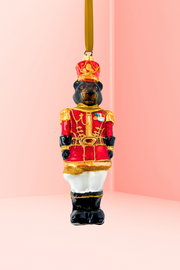 KRG Black Bear Body Polish Glass Ornament 