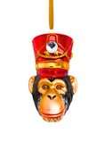Load image into Gallery viewer, KRG Chimpanzee Head Polish Glass Ornament 

