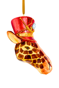 Load image into Gallery viewer, KRG Giraffe Head Polish Glass Ornament
