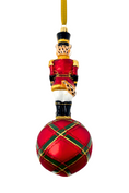 Load image into Gallery viewer, Westminster Leopard Glass Christmas Ornament
