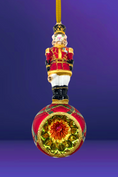 Load image into Gallery viewer, Westminster Leopard Glass Christmas Ornament
