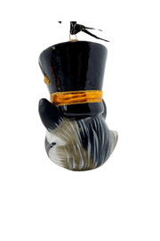 KRG Raccoon Head Polish Glass Ornament 