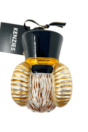 KRG Ram Head Polish Glass Ornament 