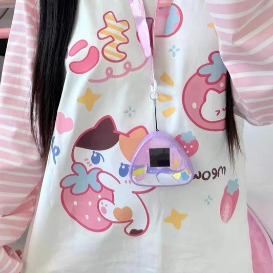 Kawaii Harajuku Strawberry Cat Shirt 