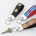 Load image into Gallery viewer, Blue Bandana Key Ring

