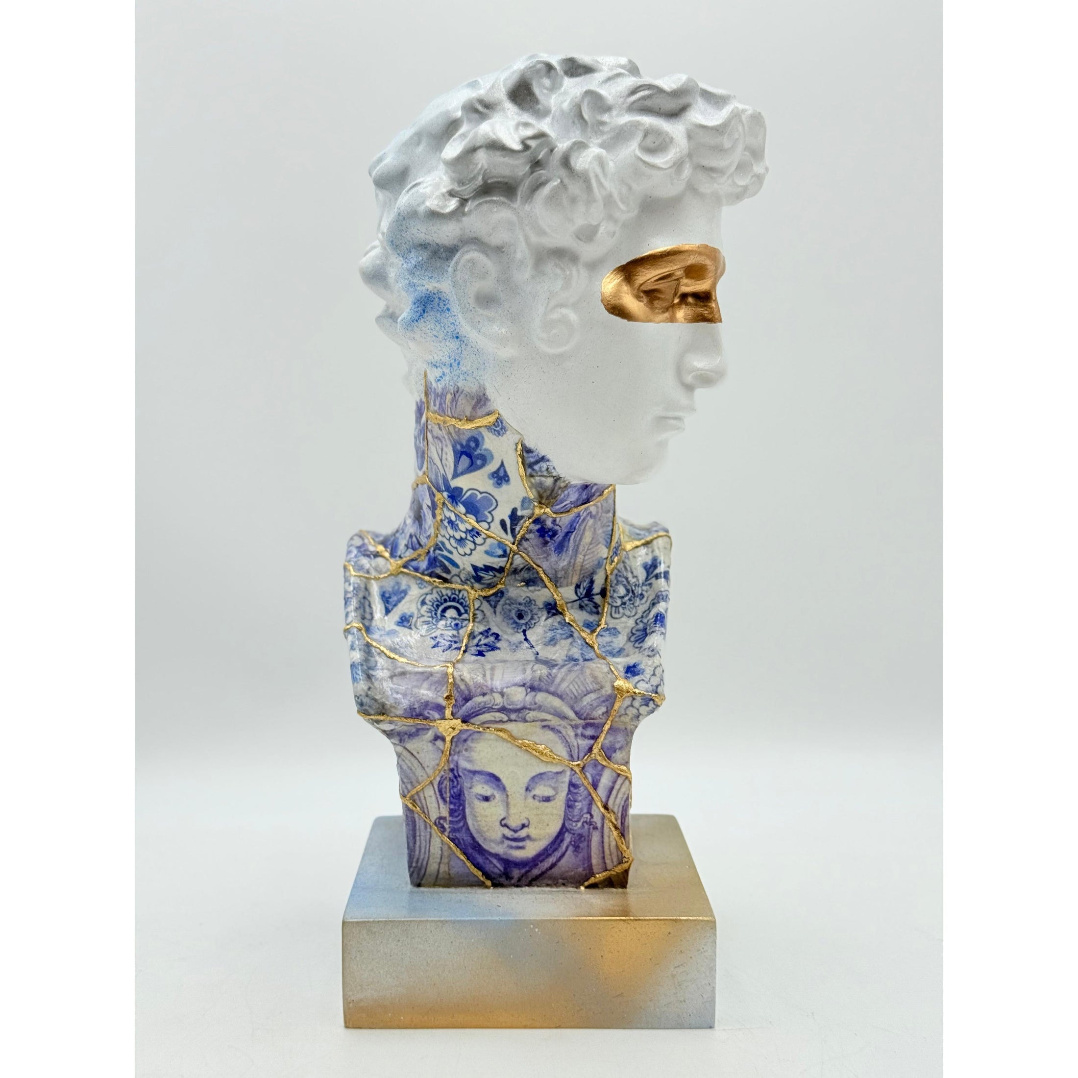 Giuliano de' Medici Sculpture - Kintsugi Edition - kintsugi giuliano de medici sculpture, luxury sculpture, product image 4
