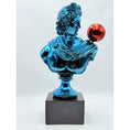 Load image into Gallery viewer, Apollo Sculpture - Blue Chrome with Red Balloon - blue chrome balloon red apollo sculpture, luxury sculpture, product image 4
