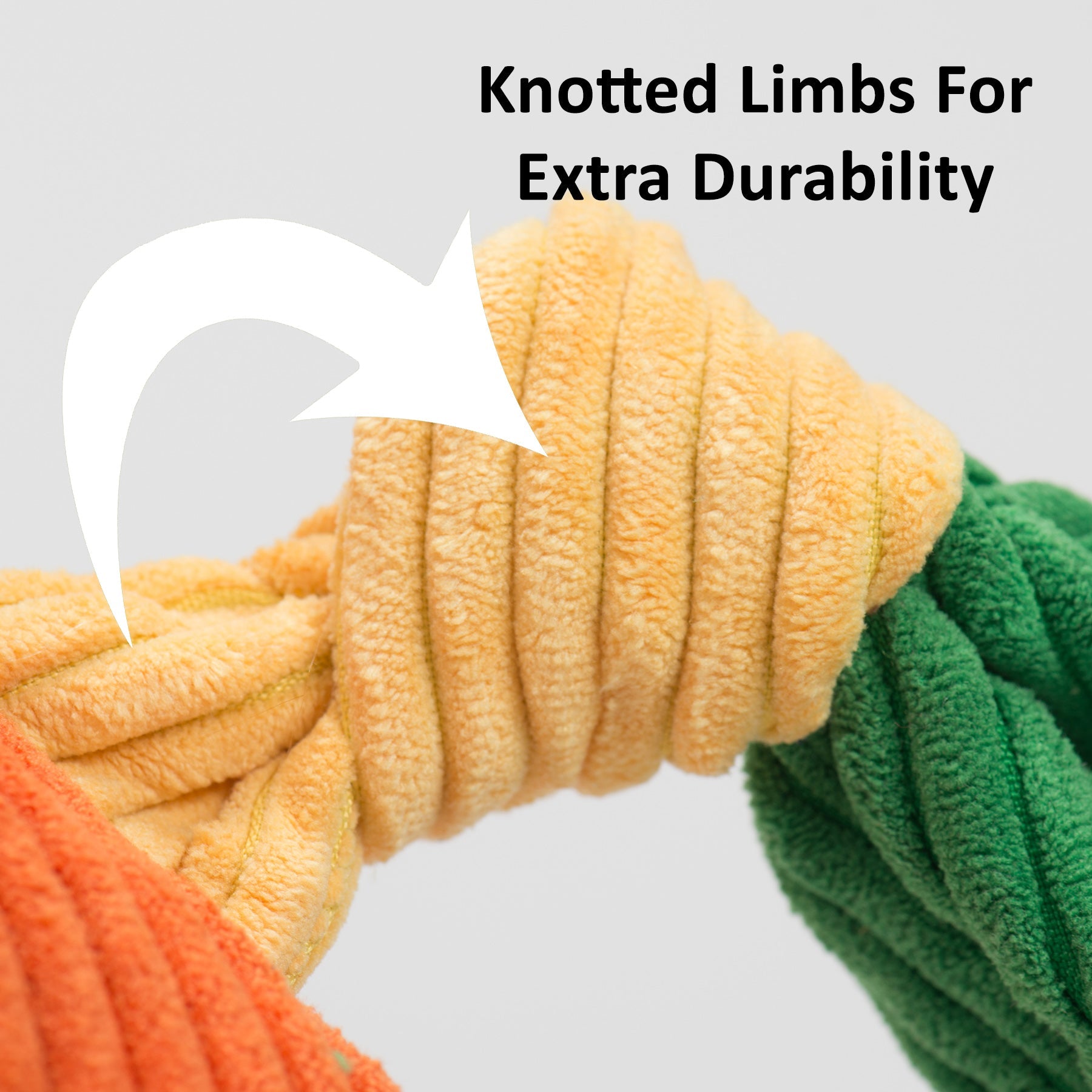 Premium HuggleCause™, Living Free Animal Sanctuary, Little Tyke (L.T.) Knottie® Plush Dog Toy, Small