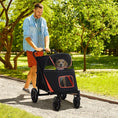 Load image into Gallery viewer, One-Click Foldable Stroller for Large Medium Small Dogs, Pet, Cats with Storage
