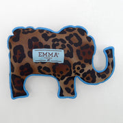 Animal print denim elephant dog toy