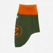 Bespoke Dog Sweater Green/Orange Cashmere