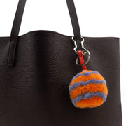 Colored faux fur dog poop bag holder