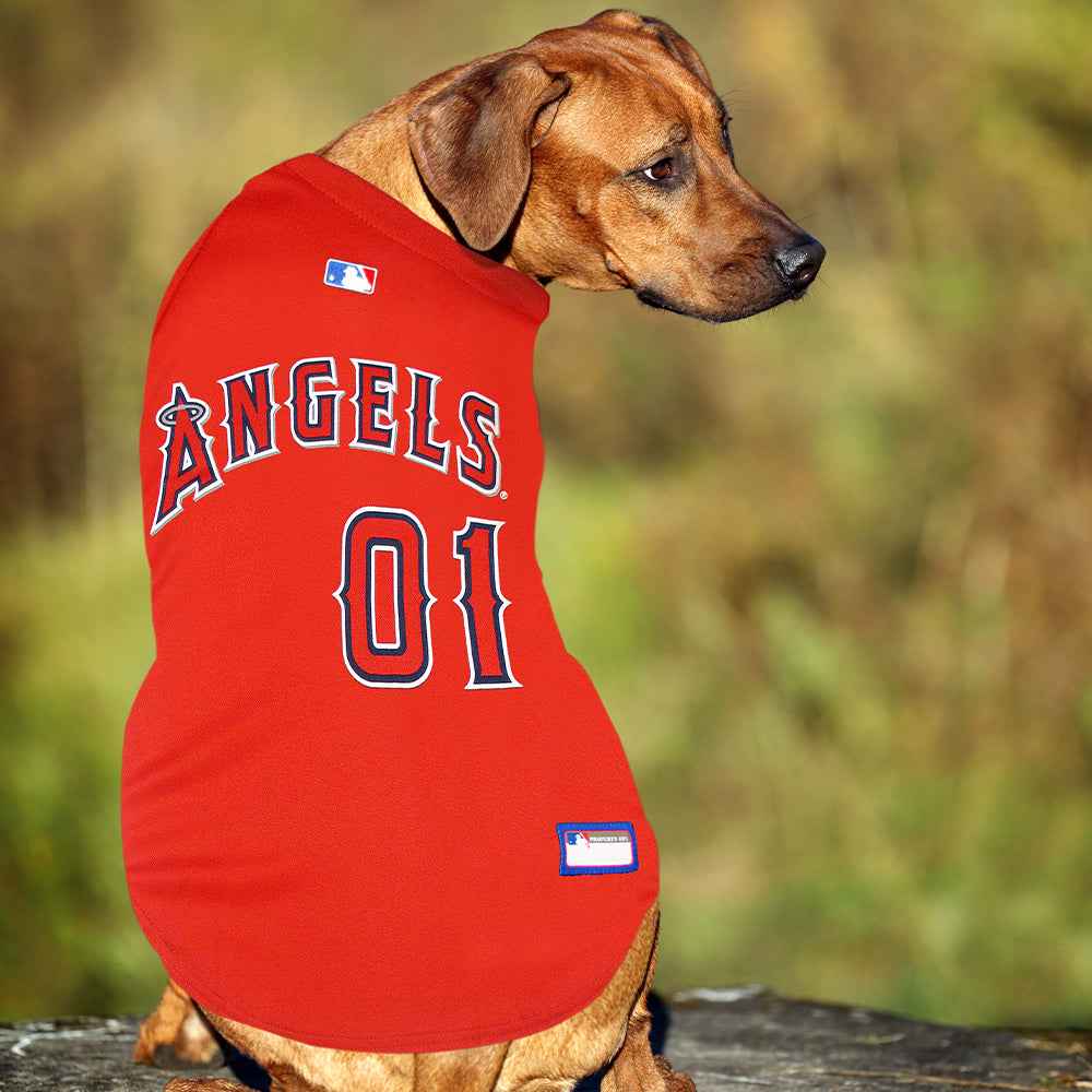 Los Angeles Angels MLB Dog Jersey - Official Baseball Pet Fan Apparel