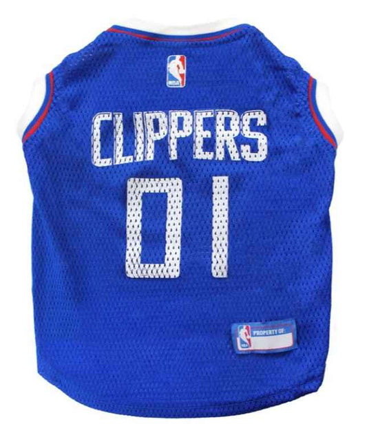 NBA Los Angeles Clippers Basketball Mesh Dog Jersey