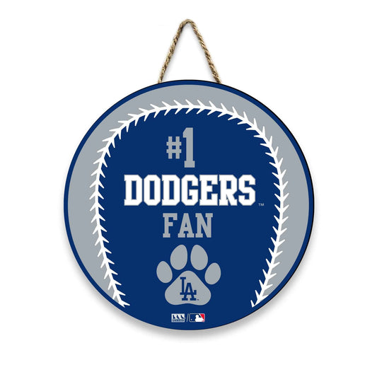 Los Angeles Dodgers Baseball Shape Sign