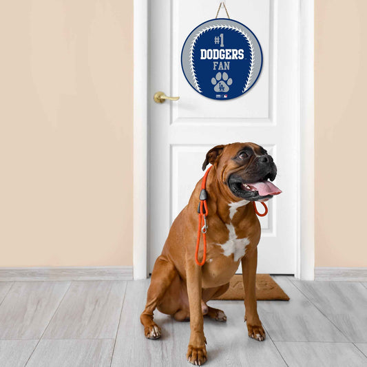 Los Angeles Dodgers Baseball Shape Sign
