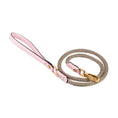 Load image into Gallery viewer, Leather Dog Leash in Pink - Rope, Made in Italy

