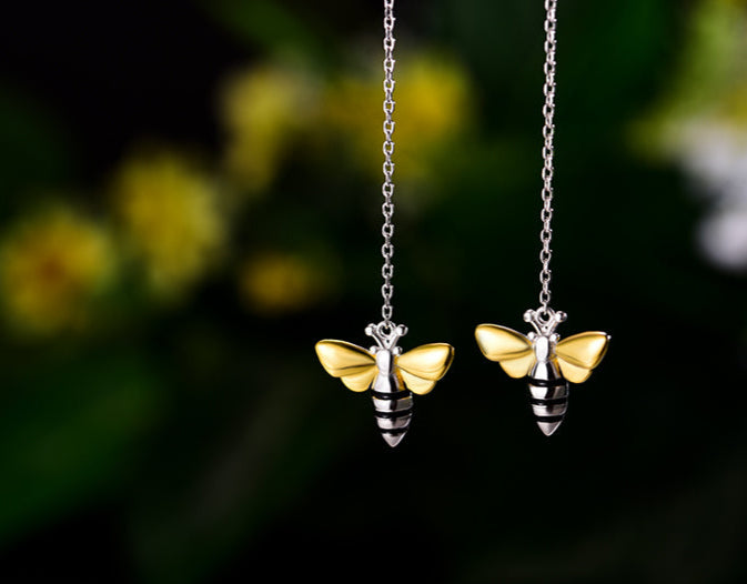 Bee Threader Earrings