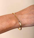 Load image into Gallery viewer, OLIVE & CHAIN Diamond Toggle Flexible Bangle

