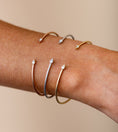 Load image into Gallery viewer, OLIVE & CHAIN Diamond Pear Shape Flexible Bangle
