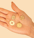 Load image into Gallery viewer, OLIVE & CHAIN Diamond Compass Medallion Disc Necklace

