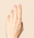 Load image into Gallery viewer, OLIVE & CHAIN Diamond Alternating Bezel Set Band - Yellow Gold, 7.0
