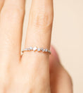 Load image into Gallery viewer, OLIVE & CHAIN Baguette & Round Diamond Cluster Band - Yellow Gold, 7.0

