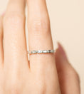Load image into Gallery viewer, OLIVE & CHAIN Diamond Baguette Bezel Set Band - White Gold, 7.0
