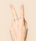 Load image into Gallery viewer, OLIVE & CHAIN Diamond Cigar Band - Yellow Gold, 2mm, 7.5
