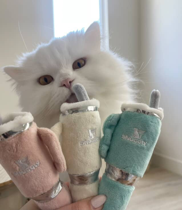 Haute Diggity Kitty Snuggly Cup 3-Pack (Teal, Ivory, Blush)